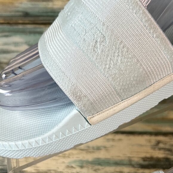 HUNTER Original Elastic Slide Sandal Sz 8 Light Blue Lightweight Casual Slip On - Picture 6 of 11